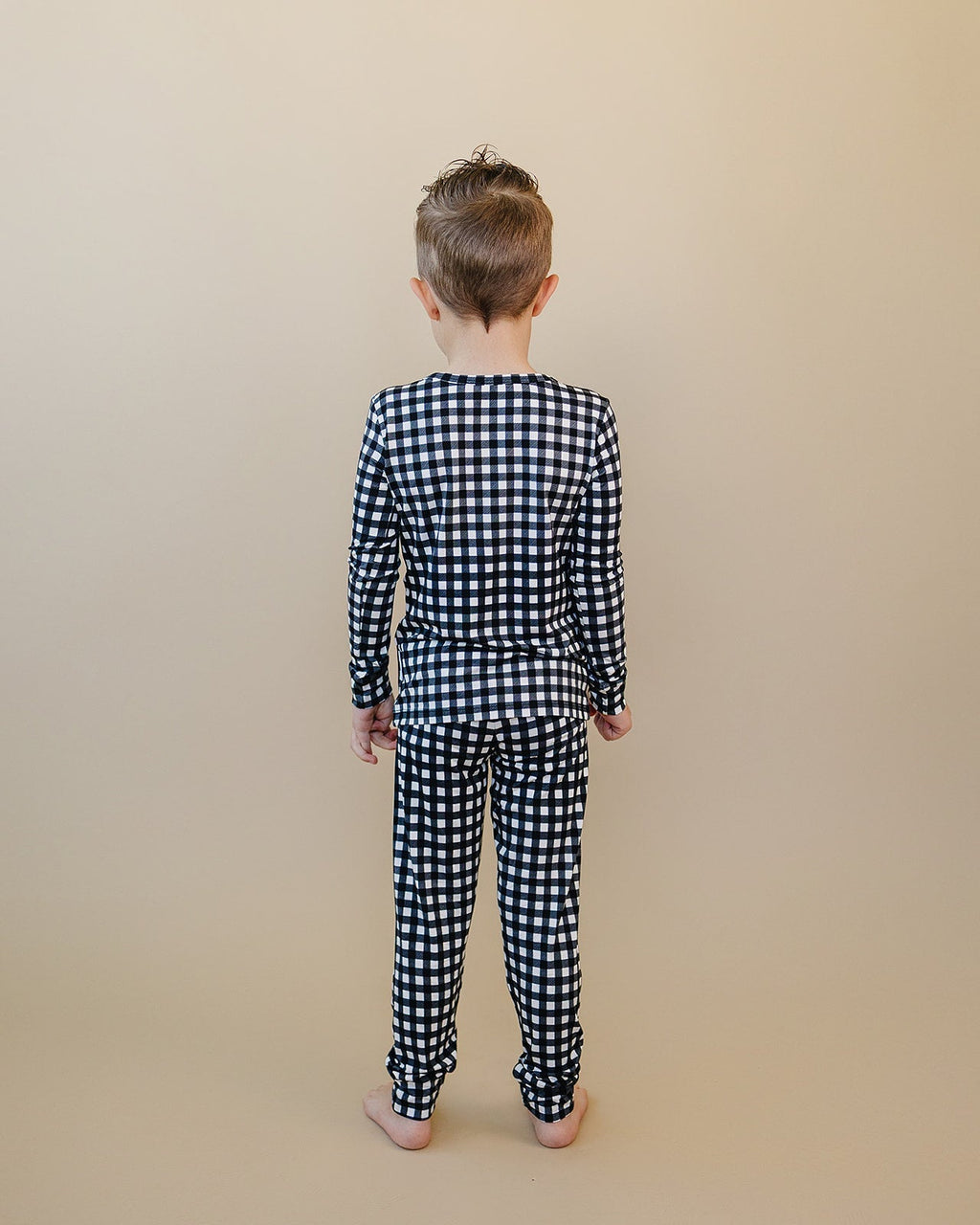 Bamboo Two Piece Set | Black Gingham