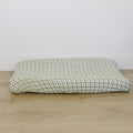 Green Gingham Muslin Changing Pad Cover